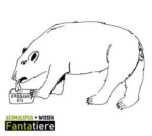 Ausmalspaß + Wissen: Fantatiere. Säugetiere: Eisbär