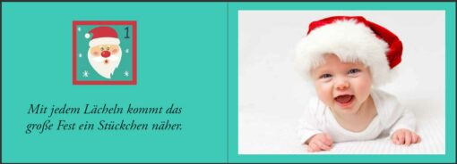 Baby Adventskalender - Ein zauberhaft fotografierter Bilderbuch-Adventskalender für Schwangere, Mamas und Papas (Innenansicht)