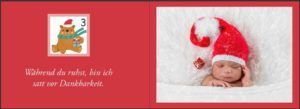 Baby Adventskalender - Ein zauberhaft fotografierter Bilderbuch-Adventskalender für Schwangere, Mamas und Papas (Innenansicht)
