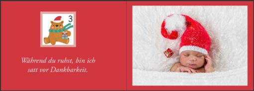 Baby Adventskalender - Ein zauberhaft fotografierter Bilderbuch-Adventskalender für Schwangere, Mamas und Papas (Innenansicht)
