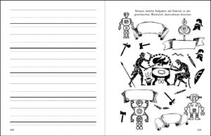 Von Alpha bis Omega - Ein Übungsbuch mit bildhaften Merkhilfen zum altgriechischen Alphabet für Eltern, Schüler und Schlaumeier (Innenansicht)
