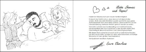 Das Geschwister Kritzelmalbuch zum Baby (Innenansicht)