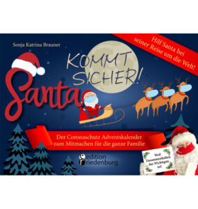 Santa kommt sicher! Coronaschutz Adventskalender zum Mitmachen für die ganze Familie (Cover)