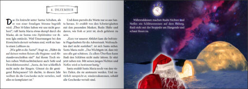 Santa kommt sicher! Coronaschutz Adventskalender zum Mitmachen für die ganze Familie (Innenansicht)