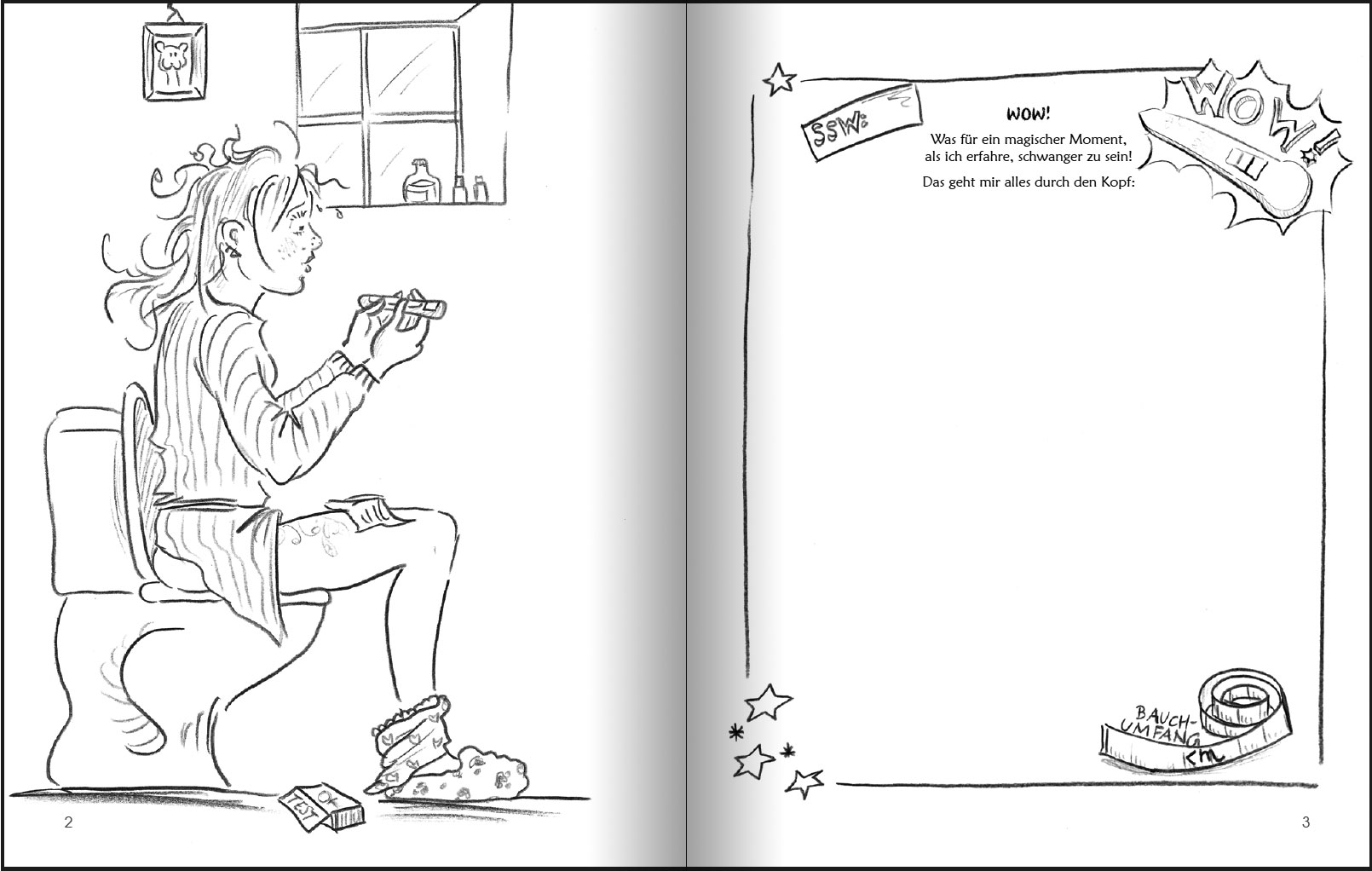 Voller Vorfreude auf mein Baby: Schwangerschaftstagebuch zum Ausmalen – Bild 3