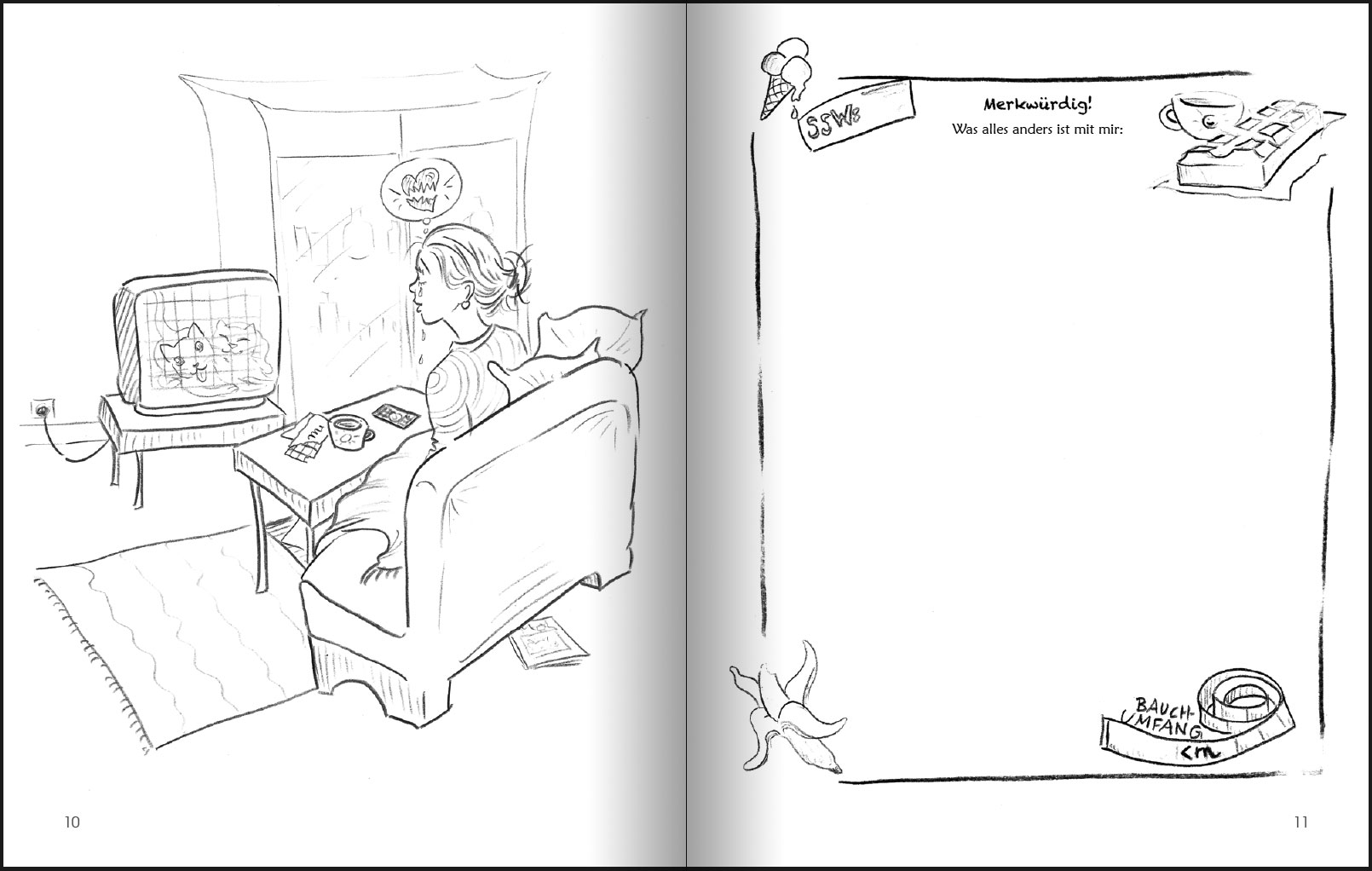 Voller Vorfreude auf mein Baby: Schwangerschaftstagebuch zum Ausmalen – Bild 4