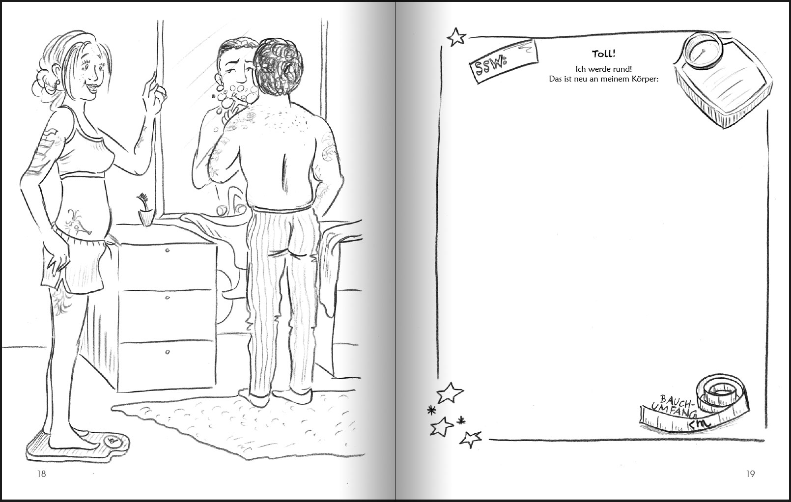 Voller Vorfreude auf mein Baby: Schwangerschaftstagebuch zum Ausmalen – Bild 5