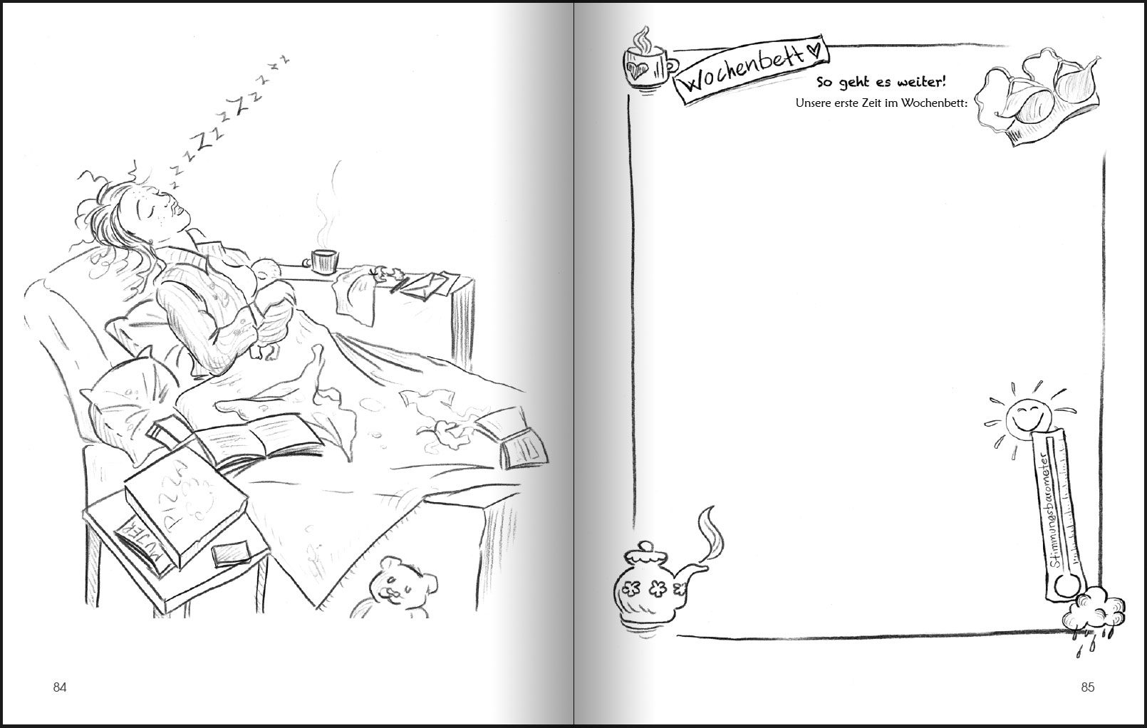 Voller Vorfreude auf mein Baby: Schwangerschaftstagebuch zum Ausmalen – Bild 9