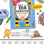Mein Dia-Monster Kritzelmalbuch: Plakat zum selber Ausdrucken