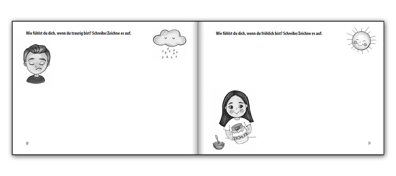 Was fühlst du? Das Gefühlebuch für Kinder zum Mitmachen (Innenansicht)