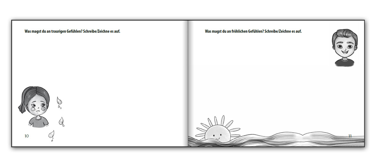Was fühlst du? Das Gefühlebuch für Kinder zum Mitmachen (Innenansicht)