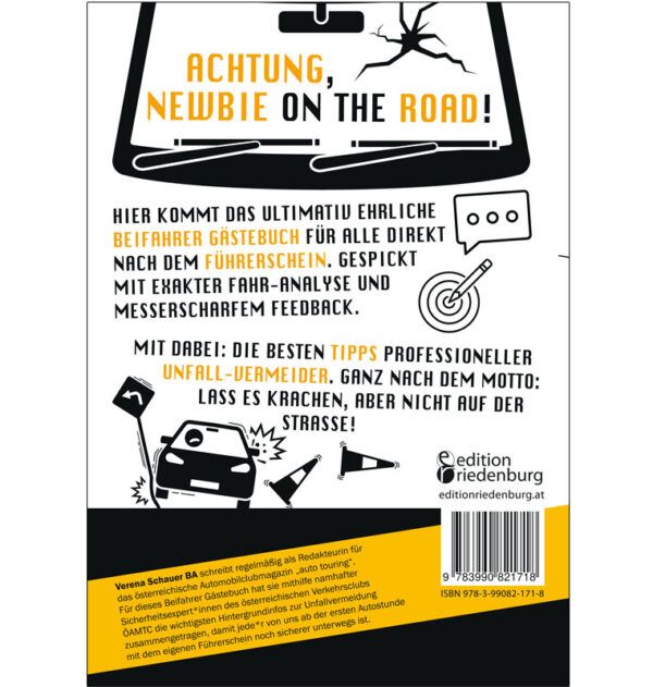 Endlich Auto! Beifahrer Gästebuch und Safety Guide (Cover Rückseite)