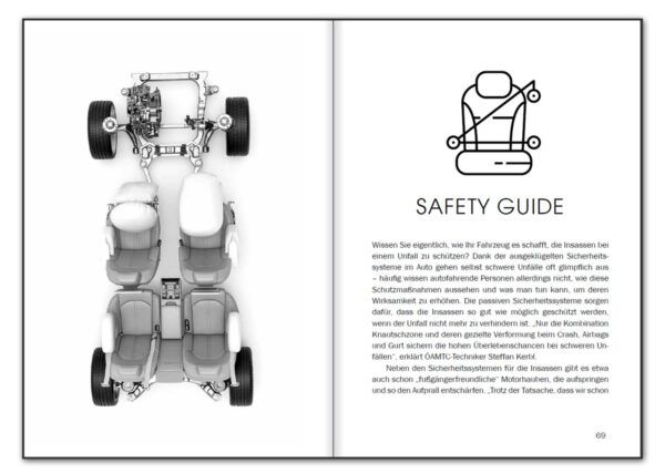 Endlich Auto! Beifahrer Gästebuch und Safety Guide (Innenansicht)