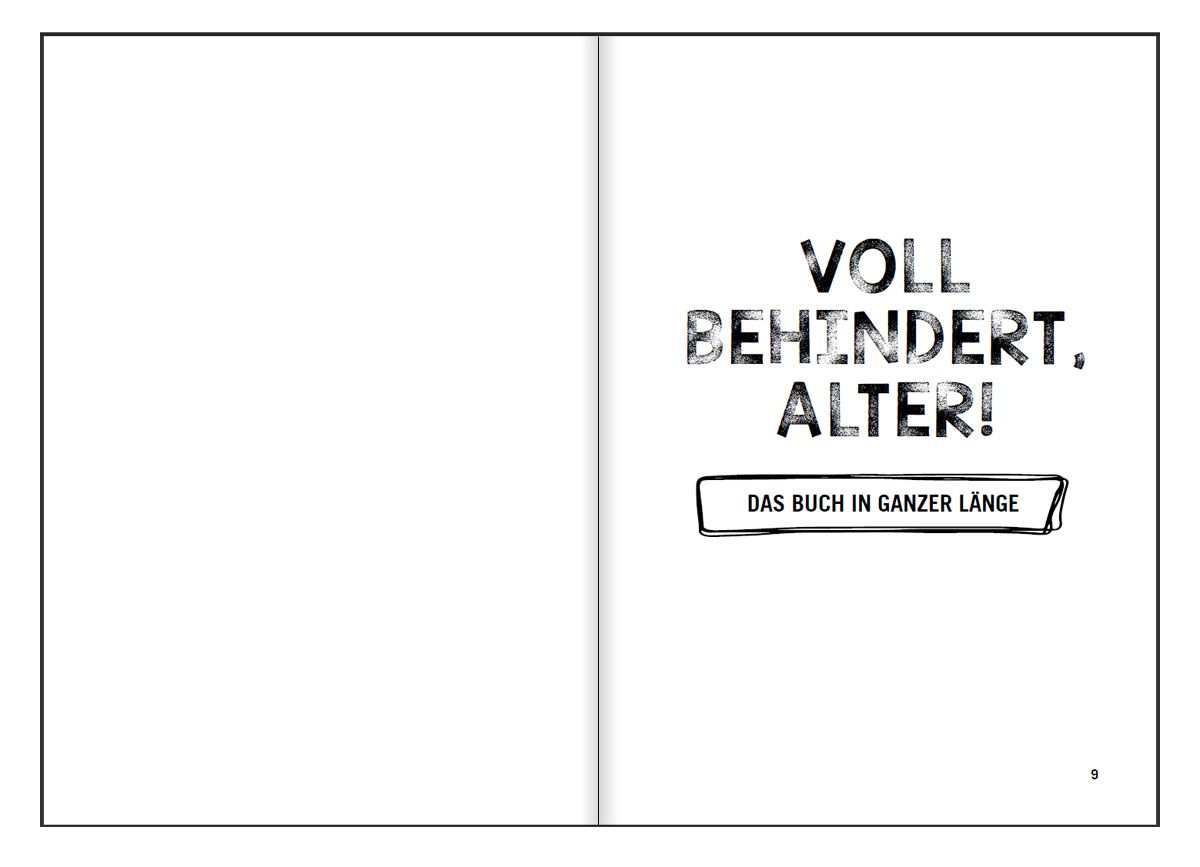 Voll behindert, Alter! Ein Sommer am A.... der Welt. Jugendroman - zufällig inklusiv (Innenansicht)