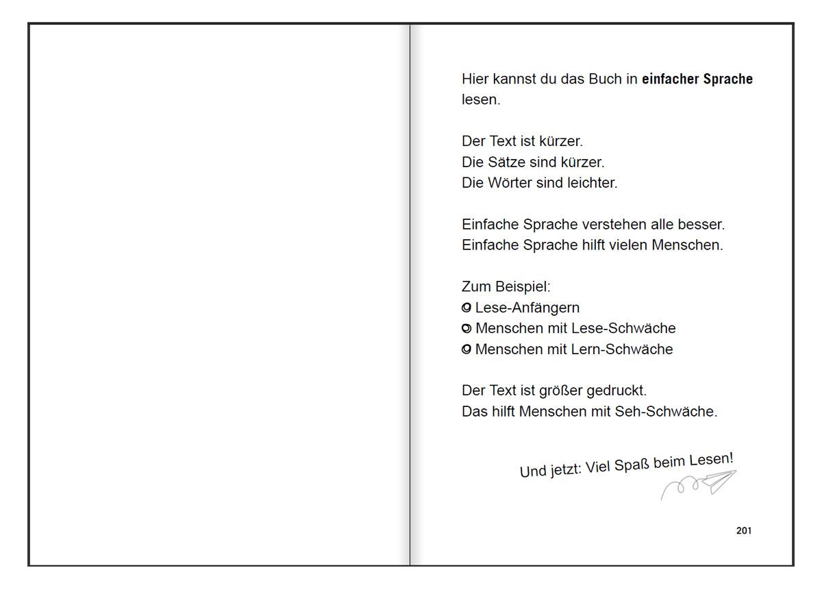 Voll behindert, Alter! Ein Sommer am A.... der Welt. Jugendroman - zufällig inklusiv (Innenansicht)