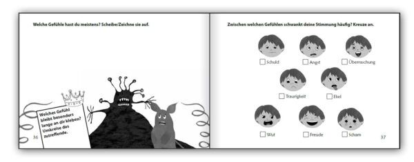 ADHS Schatzkiste - Das Mitmach-Buch für mehr Funkeln in deinem Leben (Innenansicht)