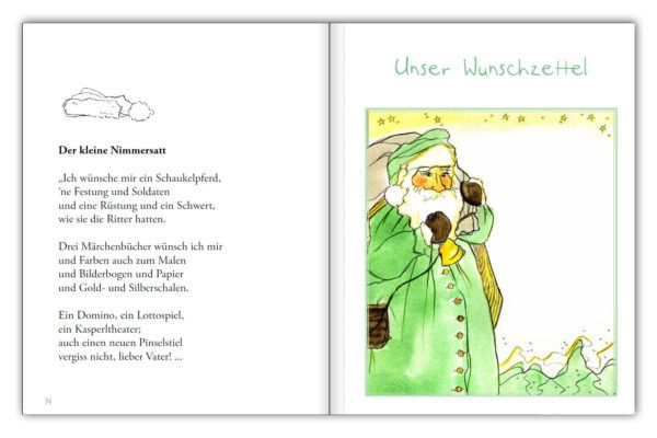 Das Wunschzettelbuch - Für alle deine Wünsche! (Innenansicht)