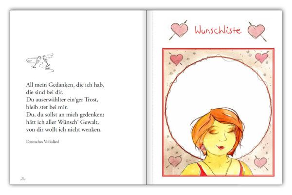 Das Wunschzettelbuch - Für alle deine Wünsche! (Innenansicht)