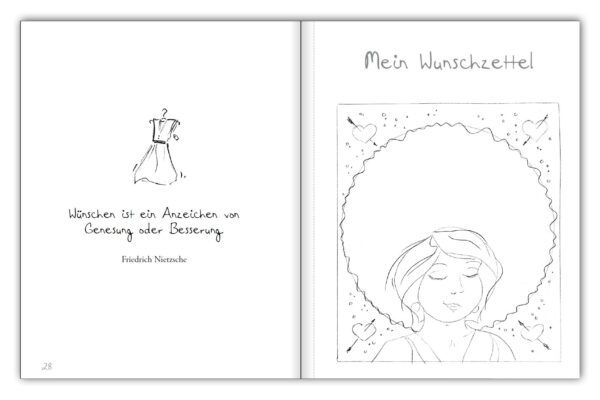 Das Wunschzettelbuch - Für alle deine Wünsche! (Innenansicht)