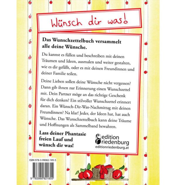 Das Wunschzettelbuch - Für alle deine Wünsche! (Cover Rückseite)